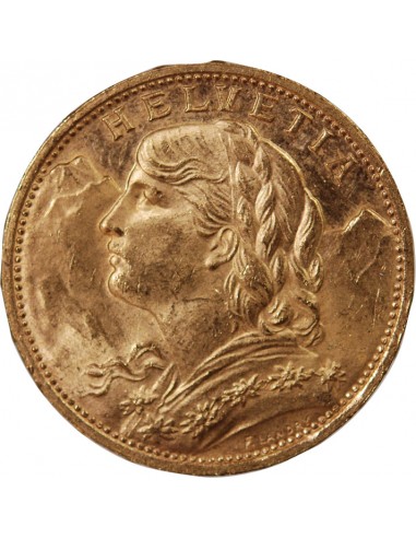 SUISSE, CONFEDERATION HELVETIQUE - 20 FRANCS OR 1926 BERN