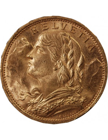 SUISSE, CONFEDERATION HELVETIQUE - 20 FRANCS OR 1926 BERN