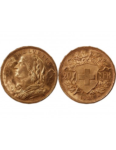 SUISSE, CONFEDERATION HELVETIQUE - 20 FRANCS OR 1926 BERN