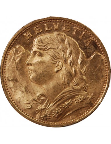 SUISSE, CONFEDERATION HELVETIQUE - 20 FRANCS OR 1926 BERN
