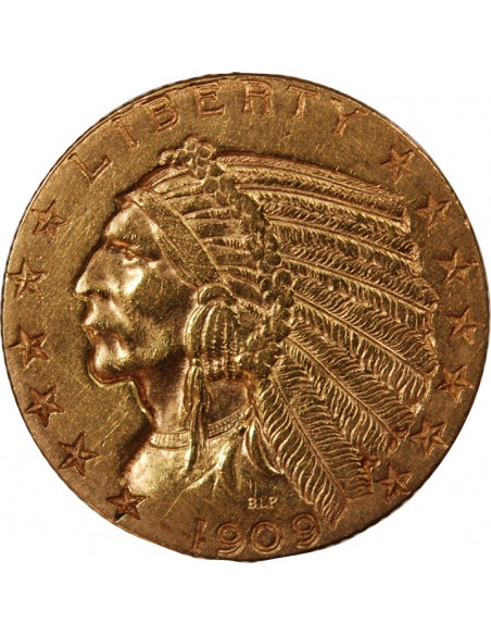 Usa, Indien - 5 Dollars or 1909 denver USA