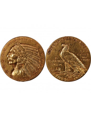 Usa, Indien - 5 Dollars or 1909 denver USA
