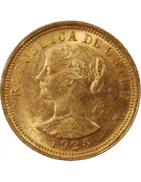 100 Pesos en OR 1926 - Chili
