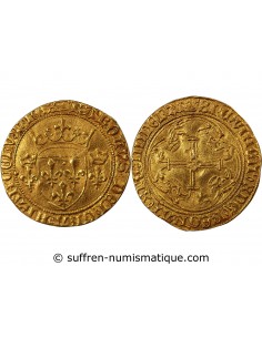 CHARLES VII - ﻿ECU D'OR A LA COURONNE 1445 TOURNAI