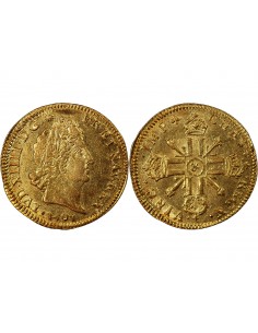 LOUIS XIV - LOUIS D'OR AUX 8 L ET INSIGNES 1701 AIX 2