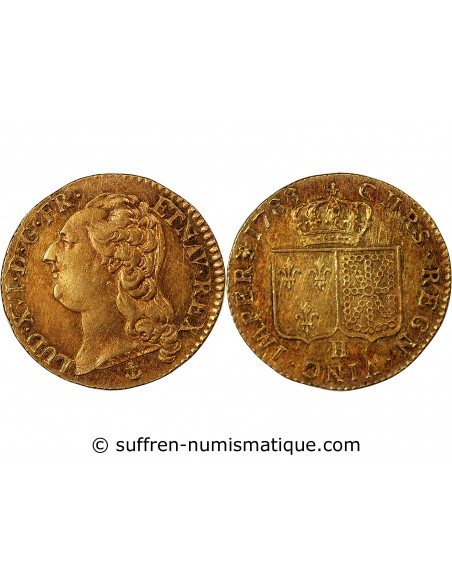 LOUIS XVI - LOUIS D'OR 1788 H LA ROCHELLE