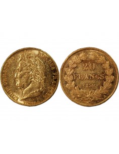 LOUIS PHILIPPE﻿ Ier - 20 FRANCS OR 1839 A PARIS﻿ 2