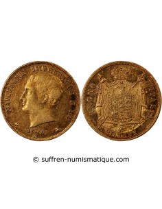 ITALIE, NAPOLÉON 1er - 20 LIRE OR 1808 MILAN