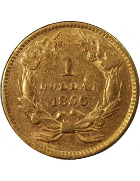USA, INDIEN - 1 DOLLAR OR 1856