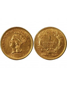 USA, INDIEN - 1 DOLLAR OR 1856 2