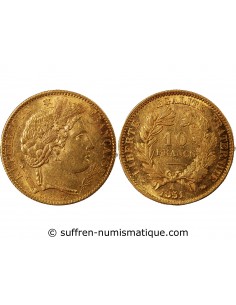 CERES - 10 FRANCS OR 1851 A PARIS