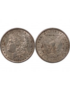 USA - MORGAN DOLLAR ARGENT 1881 PHILADELPHIE 2