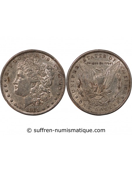 USA - MORGAN DOLLAR ARGENT 1881 PHILADELPHIE
