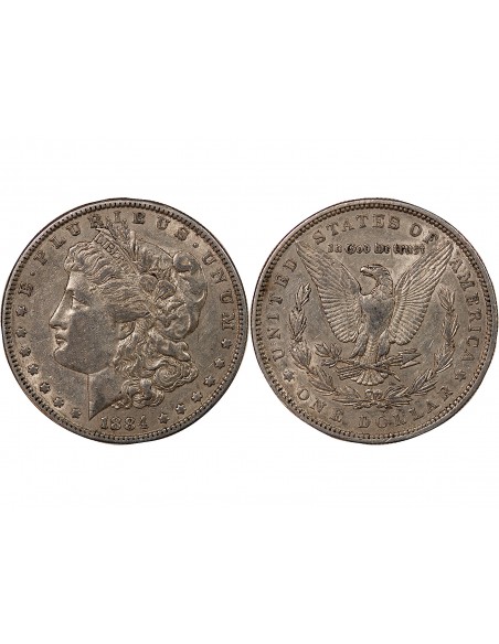 USA - MORGAN DOLLAR ARGENT 1884 PHILADELPHIE