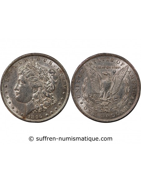 USA - MORGAN DOLLAR ARGENT 1896 PHILADELPHIE
