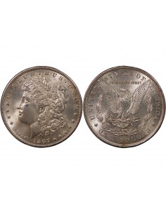 USA - MORGAN DOLLAR ARGENT 1897 PHILADELPHIE 2