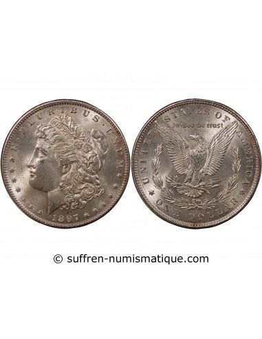 USA - MORGAN DOLLAR ARGENT 1897 PHILADELPHIE