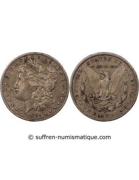 USA - MORGAN DOLLAR ARGENT 1901 NEW ORLEANS