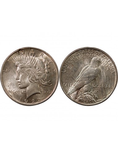 USA - PEACE DOLLAR ARGENT 1922 PHILADELPHIE