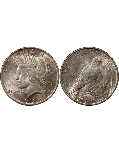 USA - PEACE DOLLAR ARGENT 1922 PHILADELPHIE
