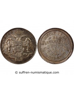 VILLE DE LIMA, FRANC-MACONNERIE - JETON ARGENT 1911