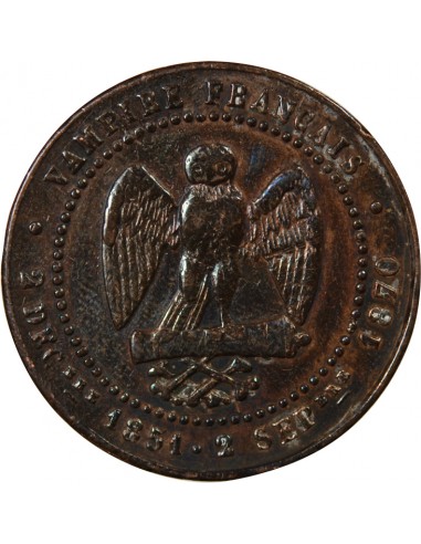 NAPOLEON III, SEDAN - Module satirique de 5 Centimes 1870