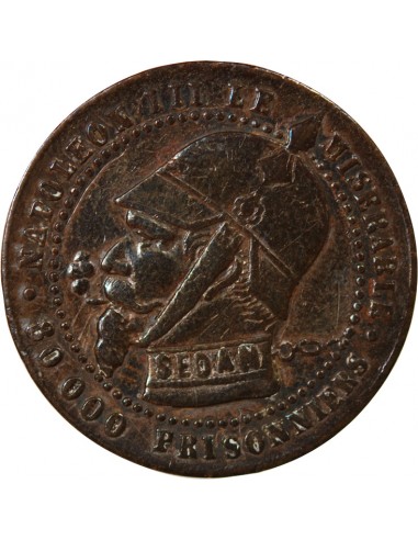 NAPOLEON III, SEDAN - Module satirique de 5 Centimes 1870