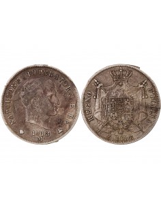 ITALIE, NAPOLEON Ier - 5 LIRE ARGENT 1812 M MILAN 2