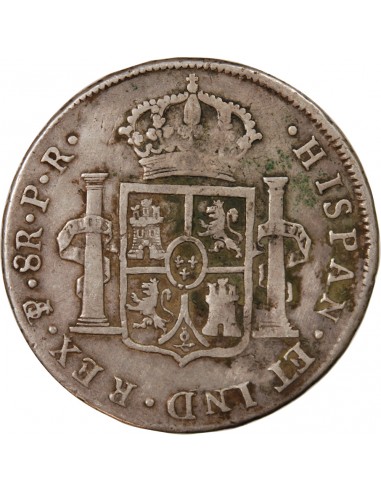 BOLIVIE, CHARLES IV - 8 REALES ARGENT 1789 POTOSI
