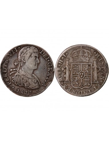 MEXIQUE, FERDINAND VII - 8 REALES ARGENT 1811 Mo HJ