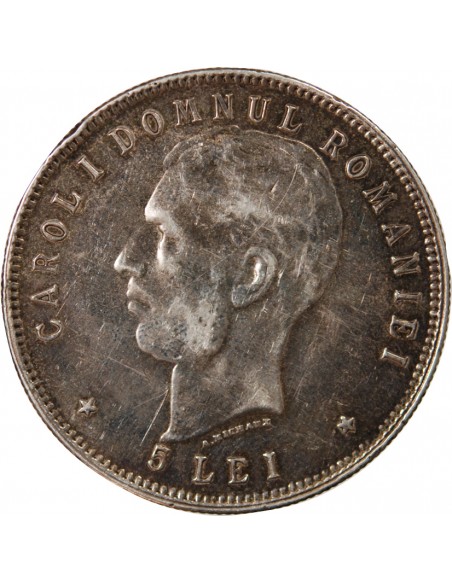 ROUMANIE, CAROL Ier - 5 LEI 1906