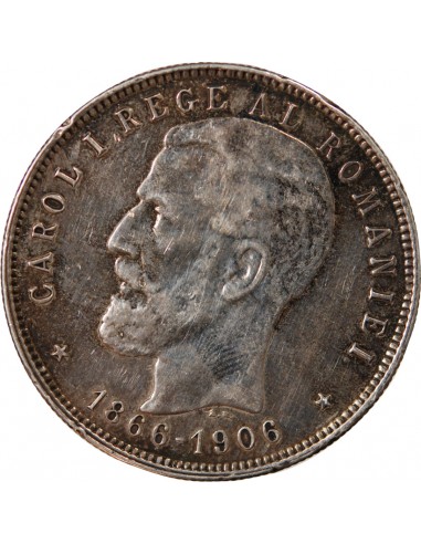 ROUMANIE, CAROL Ier - 5 LEI 1906