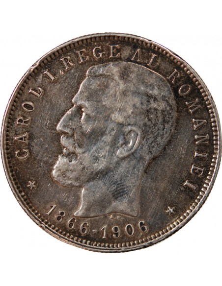 ROUMANIE, CAROL Ier - 5 LEI 1906