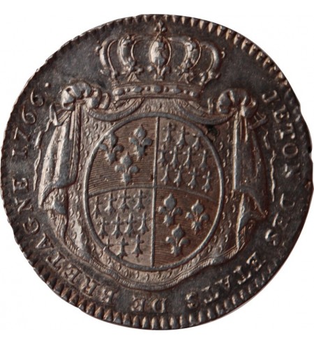 JETONS DES ETATS DE BRETAGNE LOUIS XV 1766 RENNES Daniel N°115