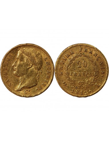 NAPOLEON Ier - 20 FRANCS OR 1812 L BAYONNE