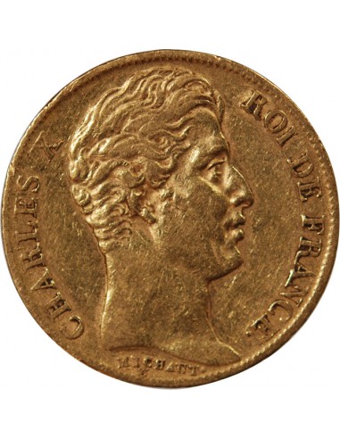 CHARLES X - 20 FRANCS OR 1828 W LILLE