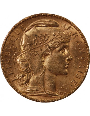 MARIANNE, COQ - 20 FRANCS OR 1900