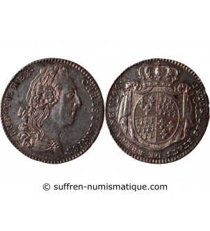 JETONS DES ETATS DE BRETAGNE LOUIS XV 1766 RENNES Daniel N°115