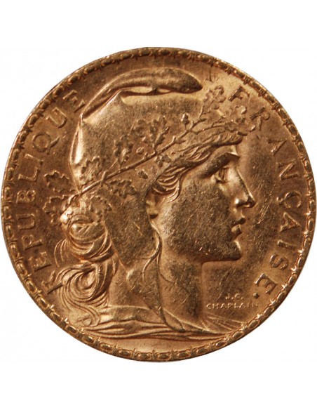 MARIANNE, COQ - 20 FRANCS OR 1899