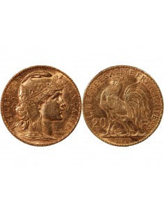 MARIANNE, COQ - 20 FRANCS OR 1899 2
