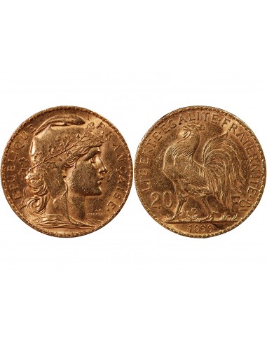 MARIANNE, COQ - 20 FRANCS OR 1899