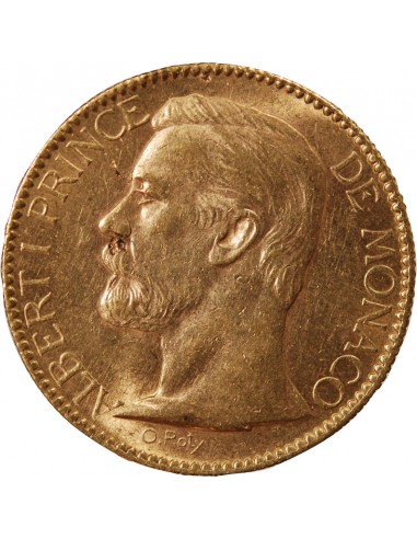 MONACO, ALBERT Ier - 100 FRANCS OR 1896 A PARIS