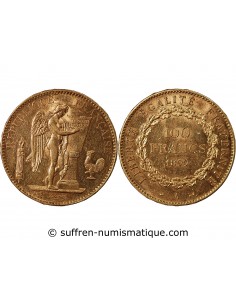 GENIE - 100 FRANCS OR 1899 "Dieu protège la France"﻿﻿