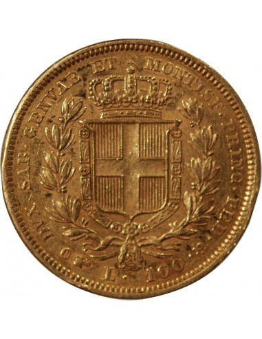 ITALIE, SARDAIGNE, CHARLES ALBERT - 100 LIRE OR 1834 TURIN