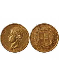 ITALIE, SARDAIGNE, CHARLES ALBERT - 100 LIRE OR 1834 TURIN 2