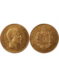 NAPOLEON III - 100 FRANCS OR 1858 A PARIS﻿ 2