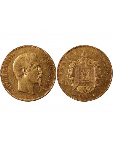 NAPOLEON III - 100 FRANCS OR 1858 A PARIS﻿