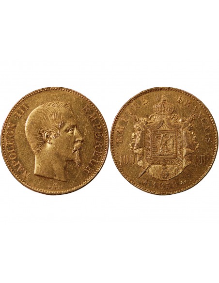 NAPOLEON III - 100 FRANCS OR 1858 A PARIS﻿