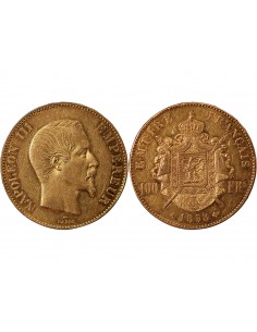 NAPOLEON III - 100 FRANCS OR 1858 A PARIS﻿ 2