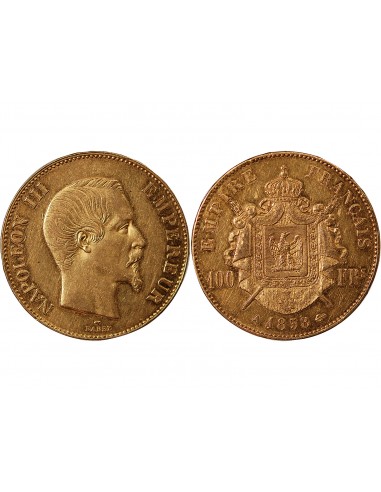 NAPOLEON III - 100 FRANCS OR 1858 A PARIS﻿